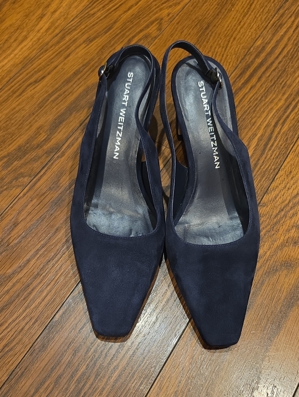 Stuart Weitzman Stassi Slingback Pump In Blue - Picture 7 of 12